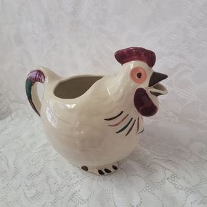 Vintage Chanticleer Shawnee Rooster Pitcher